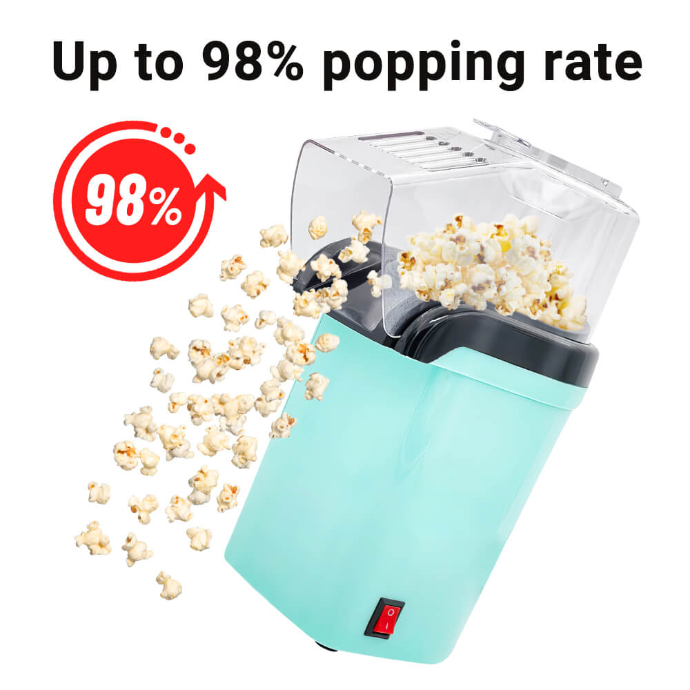 Air Popcorn Popper Machine 1200W Electric Popcorn Kernel Corn Maker